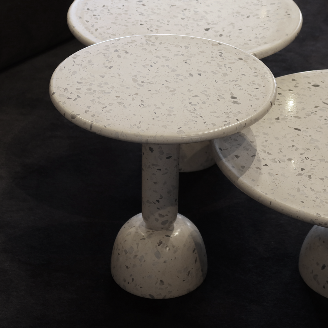 Taiko Side Table Small White - Showroom Model