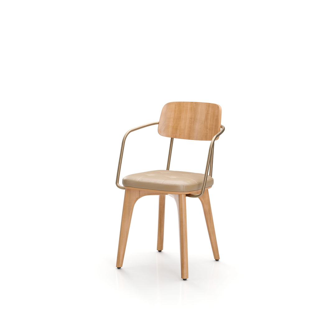 Utility Dining Armchair Wood