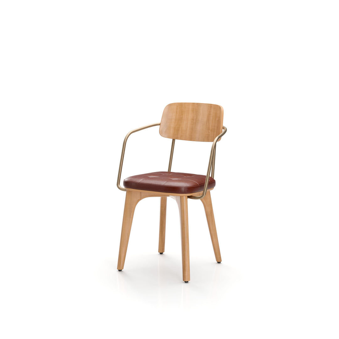 Utility Dining Armchair Wood