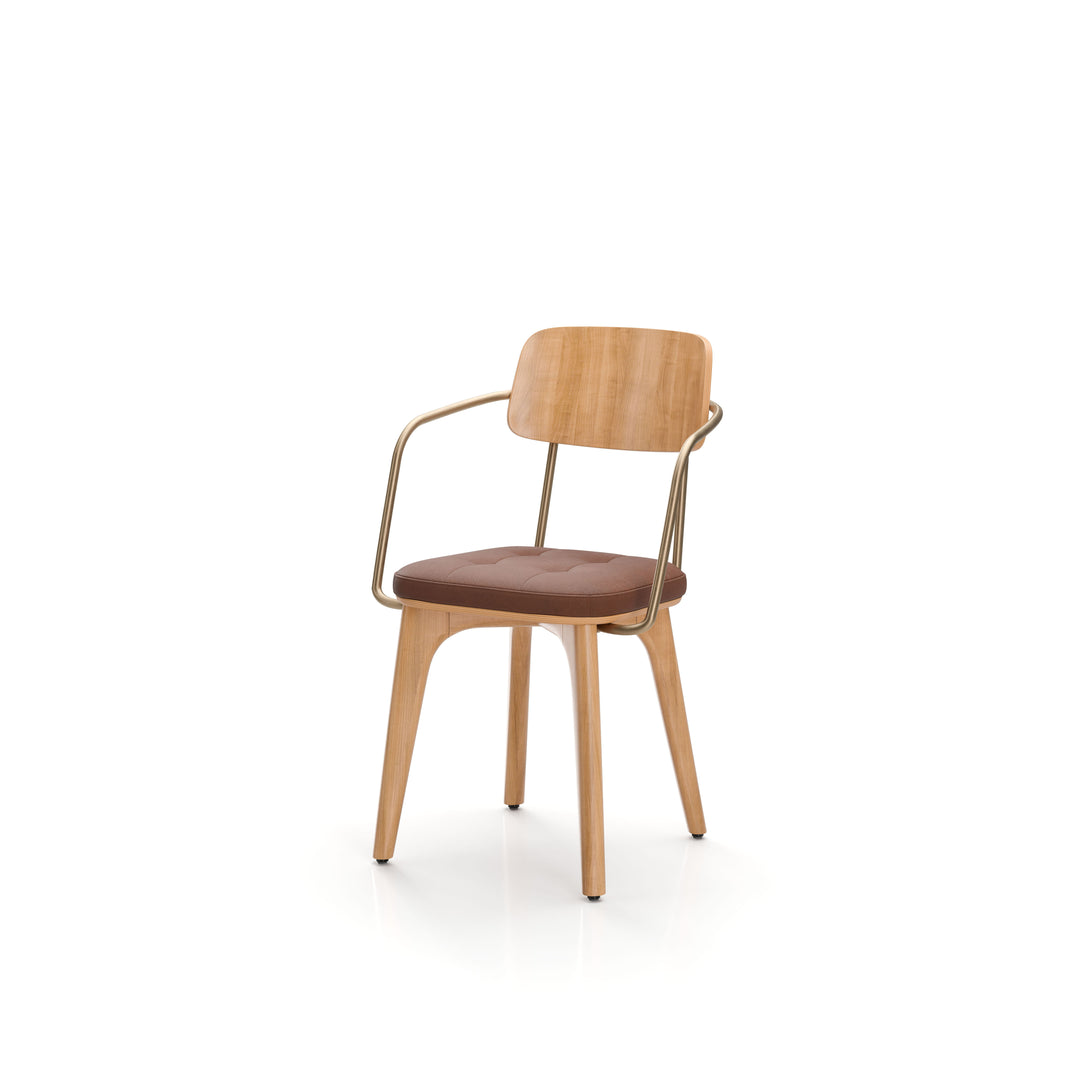 Utility Dining Armchair Wood