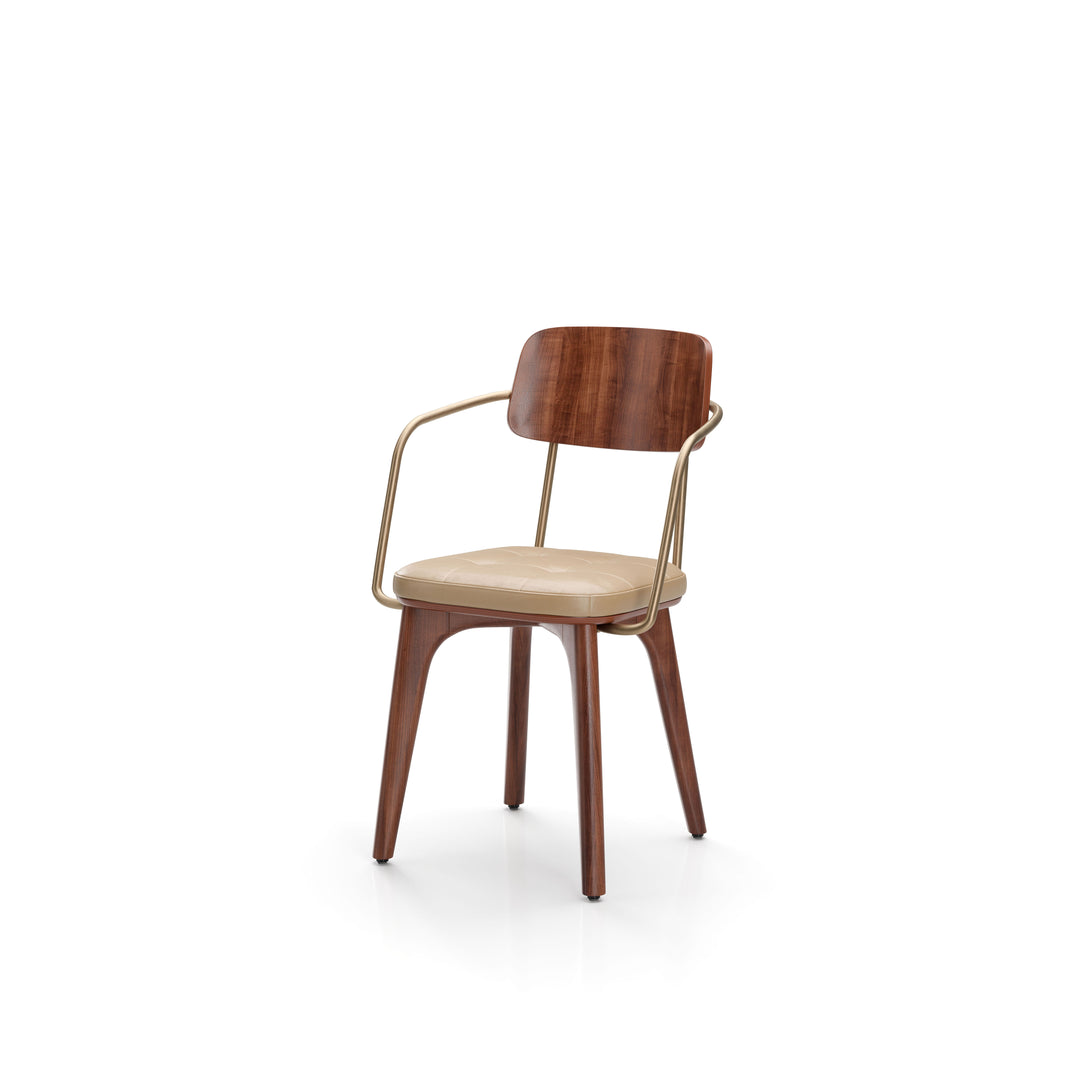 Utility Dining Armchair Wood