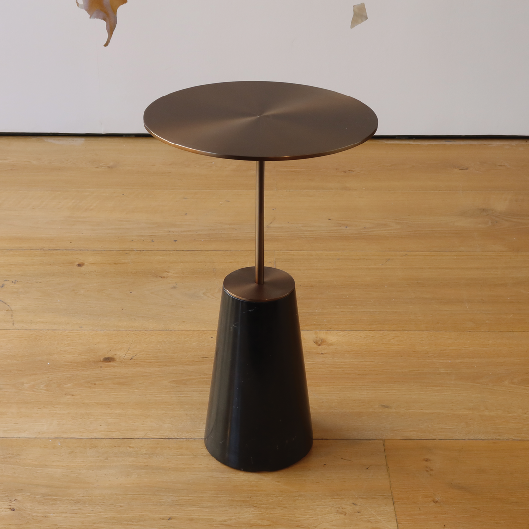 Bund Side Table Large Black Marble - Showroom Model