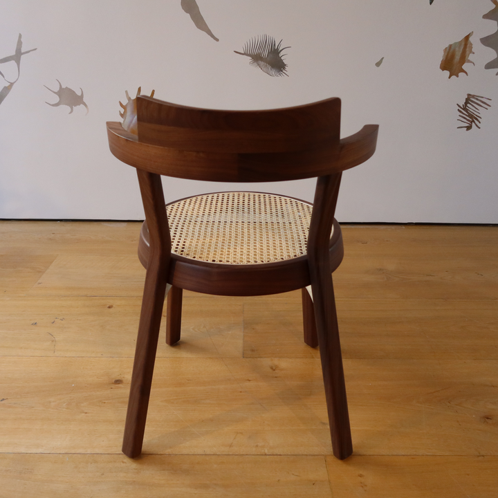 Pagoda Dining Chair Cane Wood Leg - Showroom Model