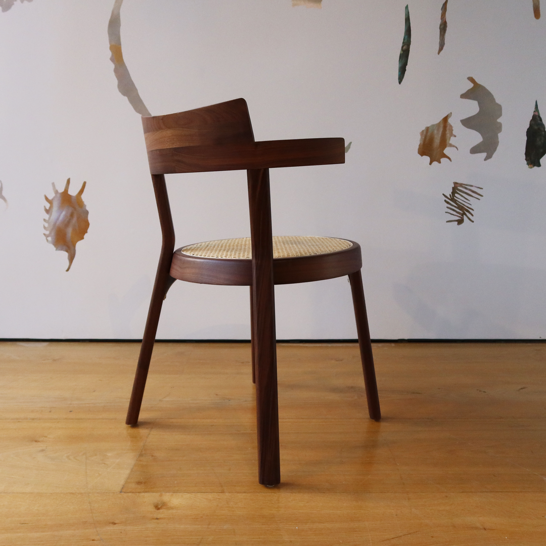 Pagoda Dining Chair Cane Wood Leg - Showroom Model