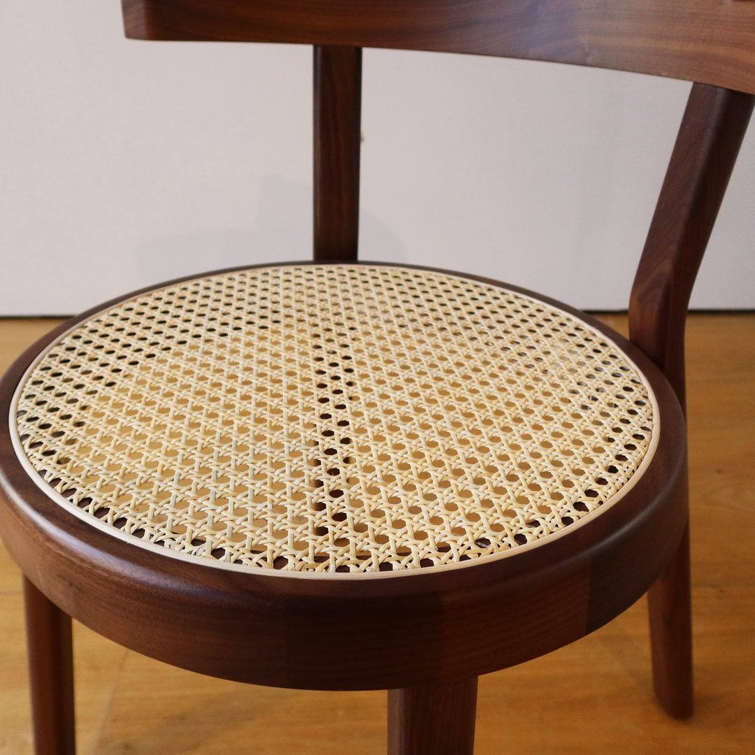 Pagoda Dining Chair Cane Wood Leg - Showroom Model