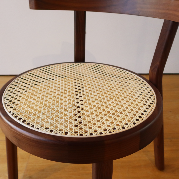 Pagoda Dining Chair Cane Wood Leg - Showroom Model