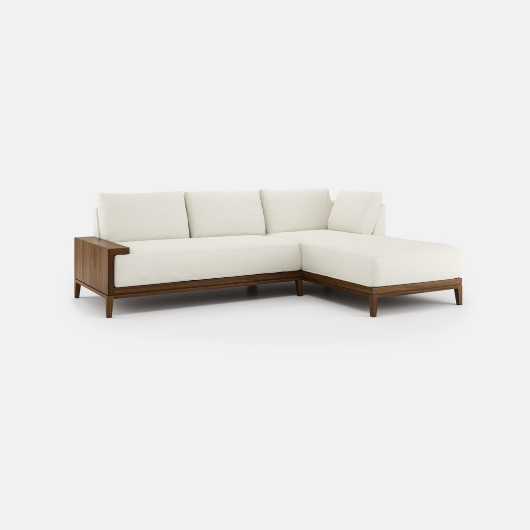 Varick Wooden Sectional Sofa